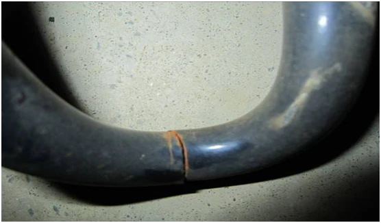 Rail corrugation (abnormal light band) will cause cracks in the elastic strip