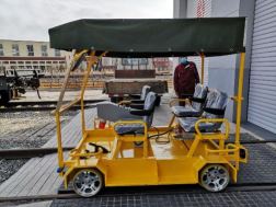 Transporting Tool Lithium Battery Rail Trolley 4 seats special designed Inspection vehicle