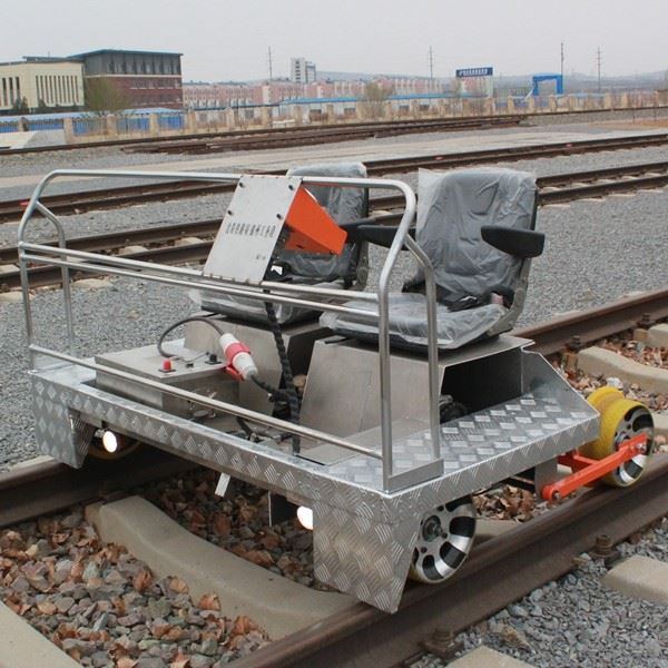 Customized Li-battery Aluminium Alloy Railway Track Trolley 2seat/4seat
