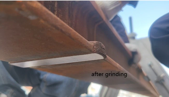Internal Combustion Rail Bottom Weld Bead Grinding Machine