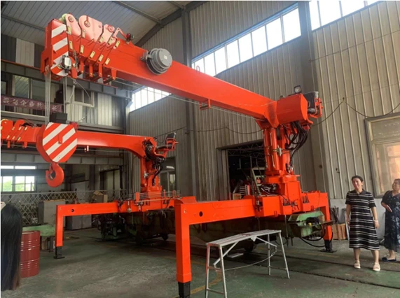 Qingshan KS5106 Hexagonal Boom Telescopic Lorry Crane Complete With Dump Truck