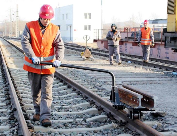 Railway Track Transport Trolley Carrying Rail Track Tools Track Tools Carrier