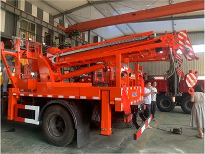 Qingshan KS5106 Hexagonal Boom Telescopic Lorry Crane Complete With Dump Truck